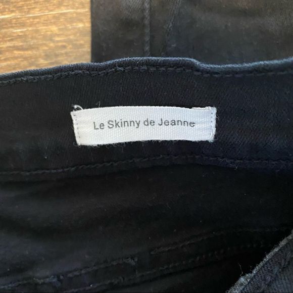 FRAME DENIM - Le Skinny de Jeanne - Black Distressed- NWT - Picture 6 of 10